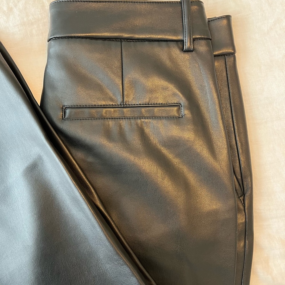Zara NWT Faux Leather Trousers - Picture 4 of 8